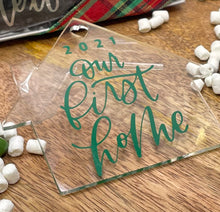 Load image into Gallery viewer, House Shaped Christmas Ornament
