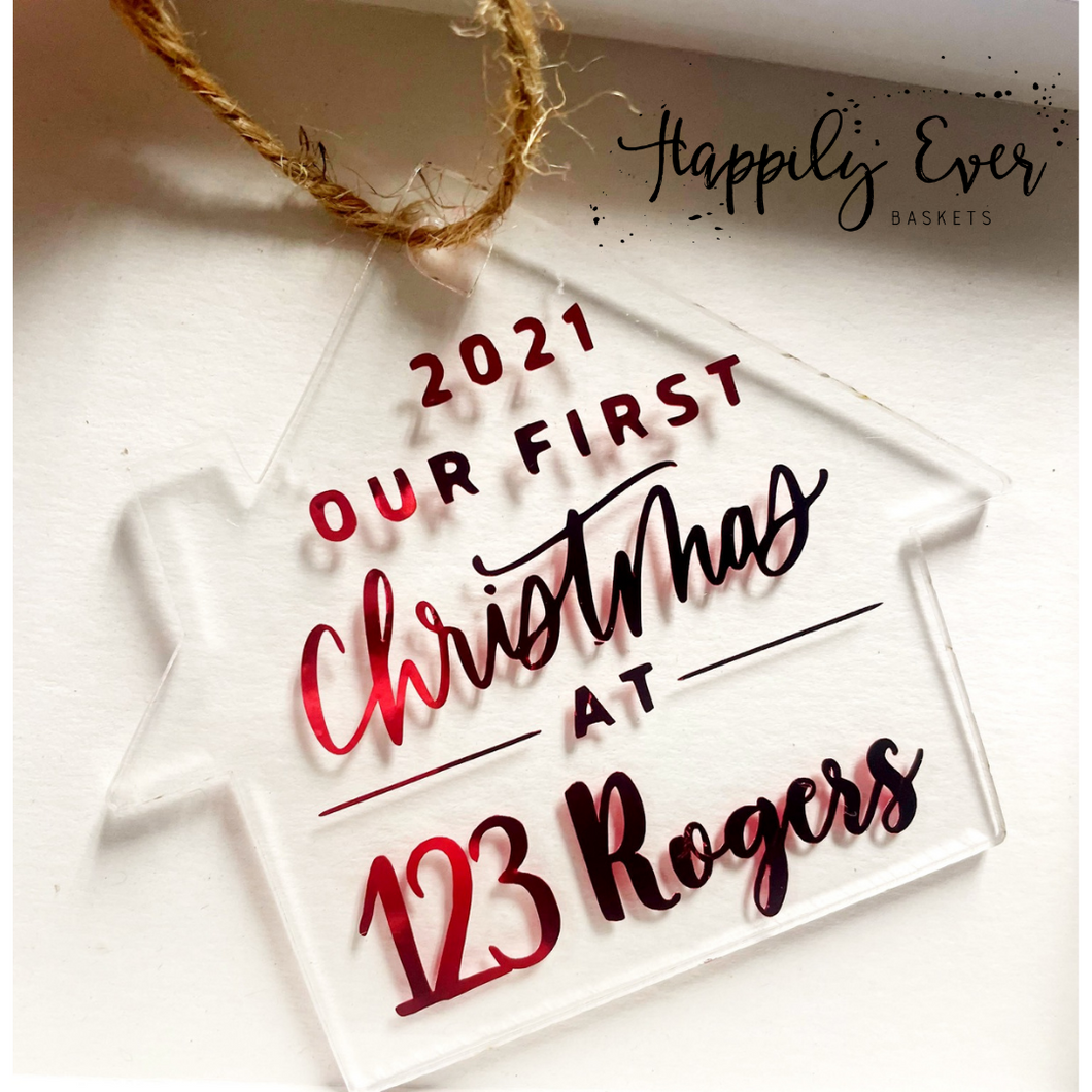 House Shaped Christmas Ornament
